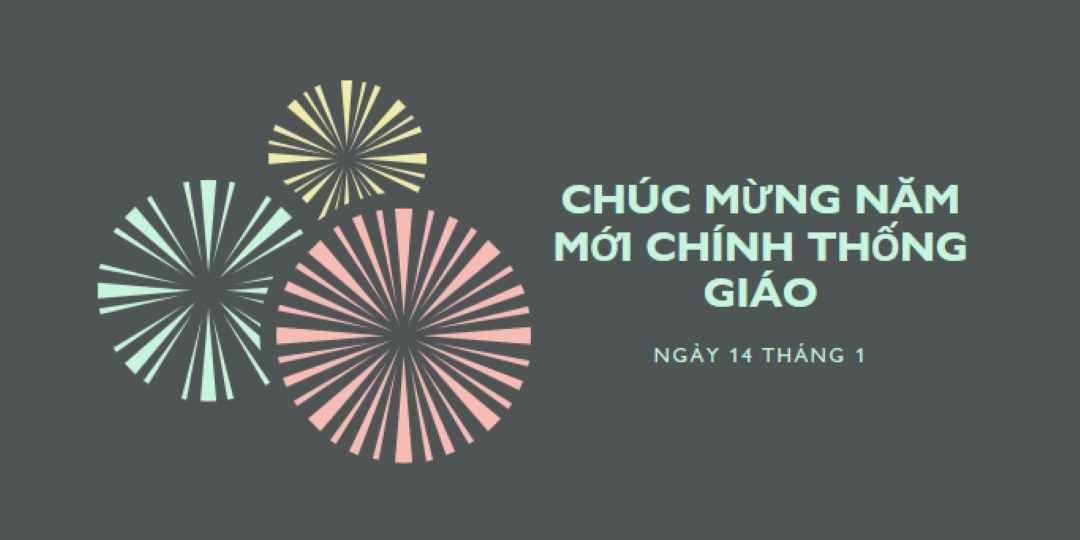 Kỷ niệm Năm Mới Chính thống giáo gray vintage-retro