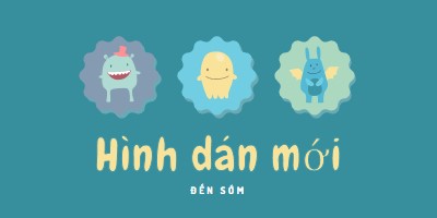 Các hình dán mới sắp ra mắt blue whimsical-color-block