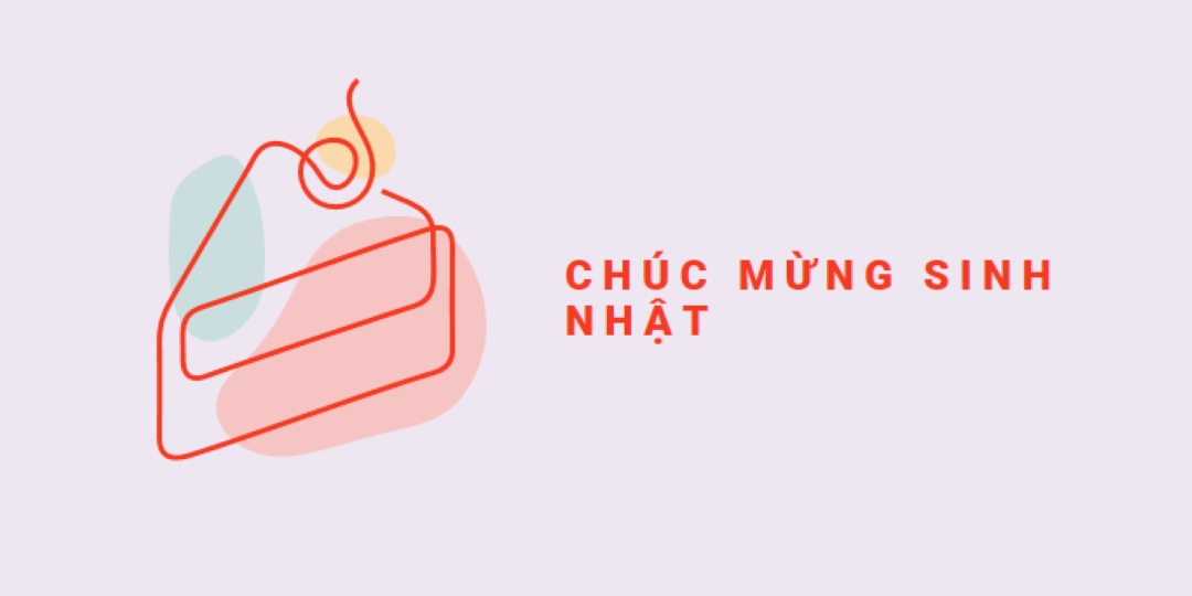 Một lát chúc mừng sinh nhật purple whimsical-line