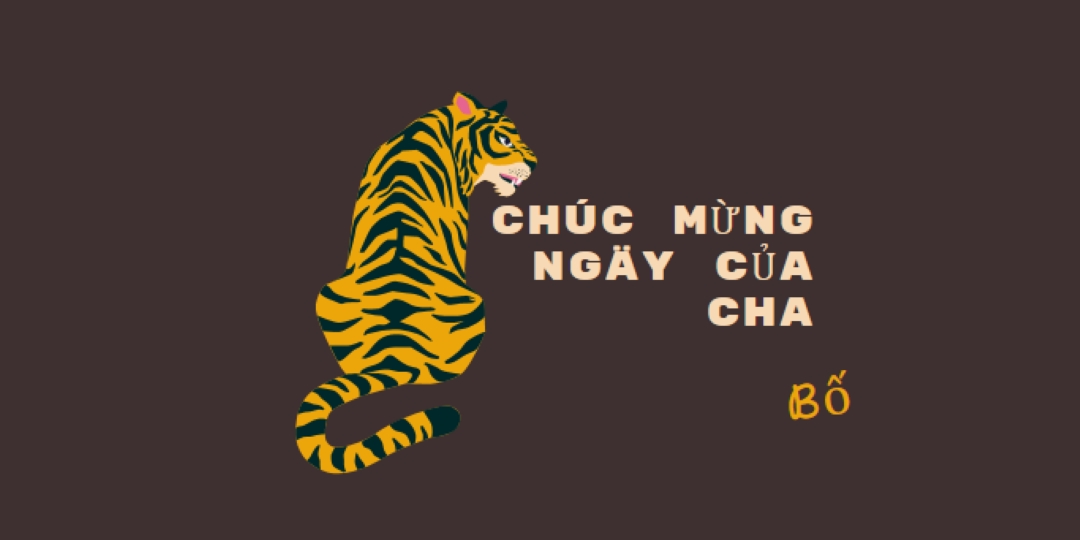 Chúc mừng ngày của cha, bố brown whimsical-color-block