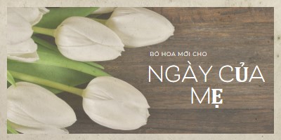 Bó hoa của mẹ brown modern-simple