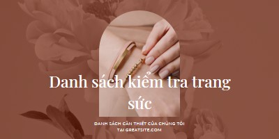 Danh sách kiểm tra trang sức pink organic-boho