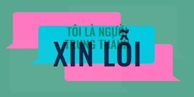 Tôi xin lỗi green modern-color-block