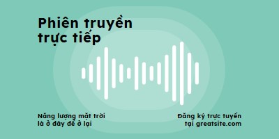 Phiên truyền trực tiếp green modern-simple