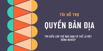 Hỗ trợ quyền bản địa blue modern-color-block