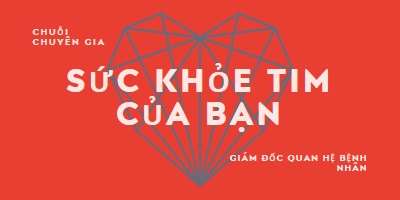 Sức khỏe tim của bạn red modern-bold