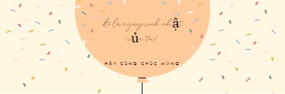 Chúng ta hãy cùng chúc mừng sinh nhật của tôi yellow whimsical-line