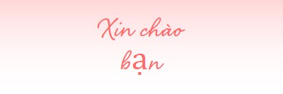 Xin chào pink modern-simple