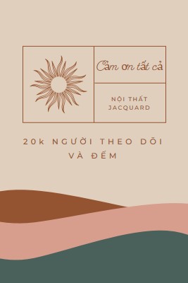 20k người theo dõi và đếm pink organic-boho