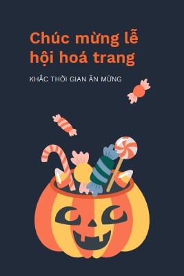 Có một Halloween ngọt ngào black whimsical-line