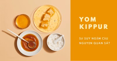 Một Yom Kippur ngọt ngào yellow modern-simple