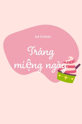 Tươi nướng vui vẻ pink whimsical-line