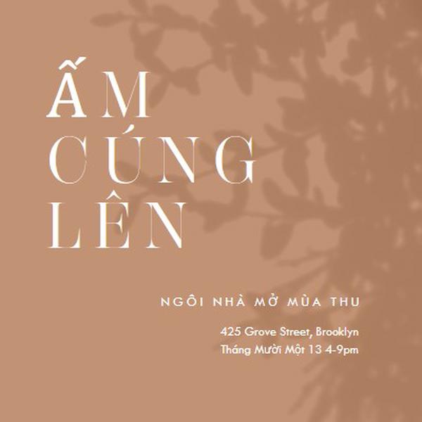 Ấm cúng lên brown modern-simple