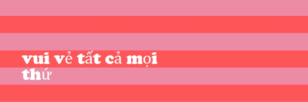 Mọi thứ đều vui vẻ pink modern-bold