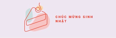 Một lát chúc mừng sinh nhật purple whimsical-line