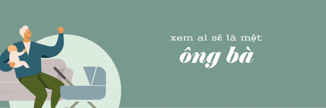 Xe đẩy điện green modern-color-block