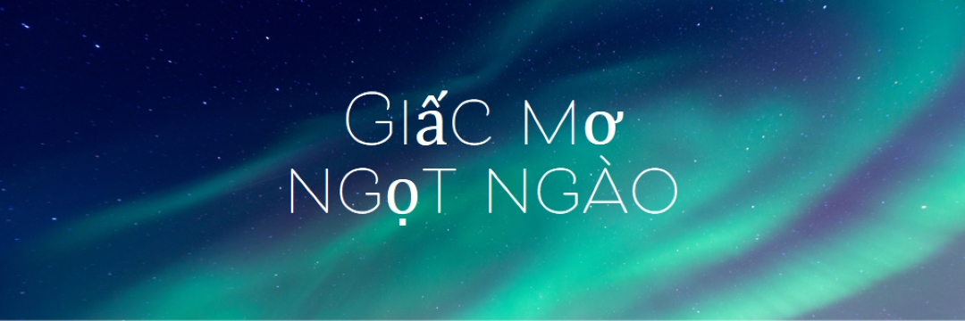 Bầu trời đêm trong mơ ngọt ngào blue modern-simple