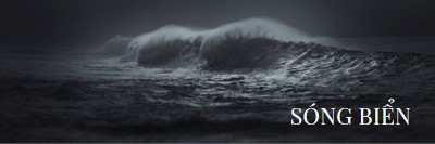 Sóng biển tối gray modern-simple