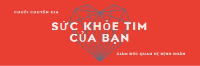 Sức khỏe tim của bạn red modern-bold