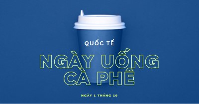 Văn hóa quán cà phê blue modern-bold