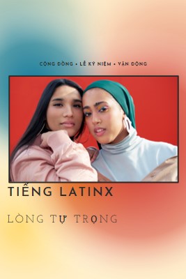 Kỷ niệm cộng đồng Latinh red modern-bold