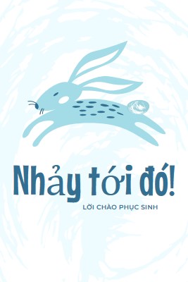 Hãy nhảy đến đó blue whimsical-color-block