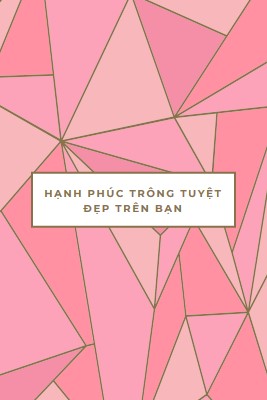 Hạnh phúc trở lại pink modern-simple