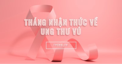 Nhận thức về ung thư vú pink modern-bold