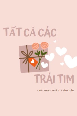 Tất cả trái tim pink whimsical-color-block