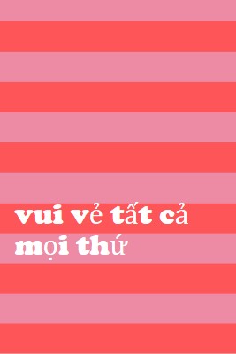 Mọi thứ đều vui vẻ pink modern-bold