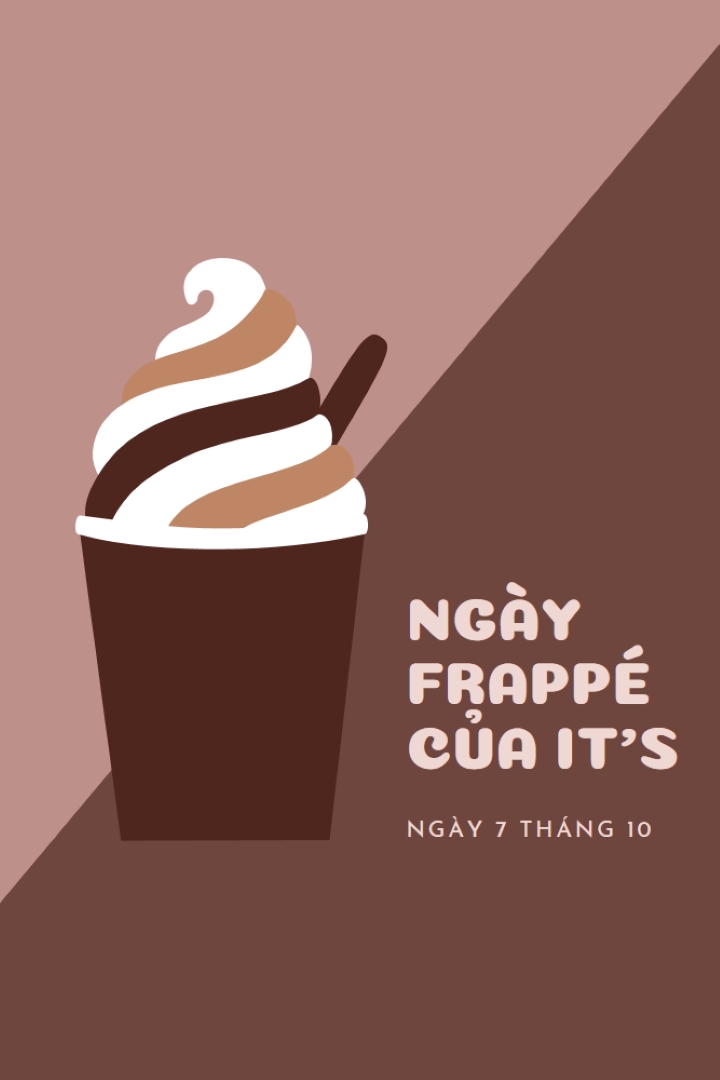 Chúc mừng với một sip brown modern-color-block