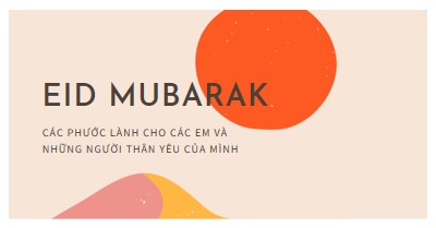 Eid phước lành pink organic-simple