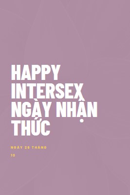 Happy Intersex Ngày Nhận thức purple modern-bold