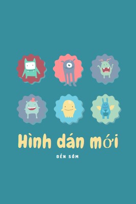 Các hình dán mới sắp ra mắt blue whimsical-color-block