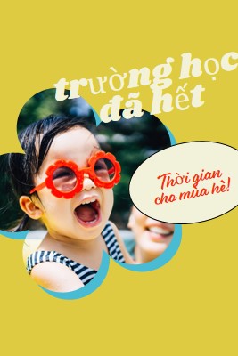 Trường học ở ngoài, hồ bơi ở yellow whimsical-color-block