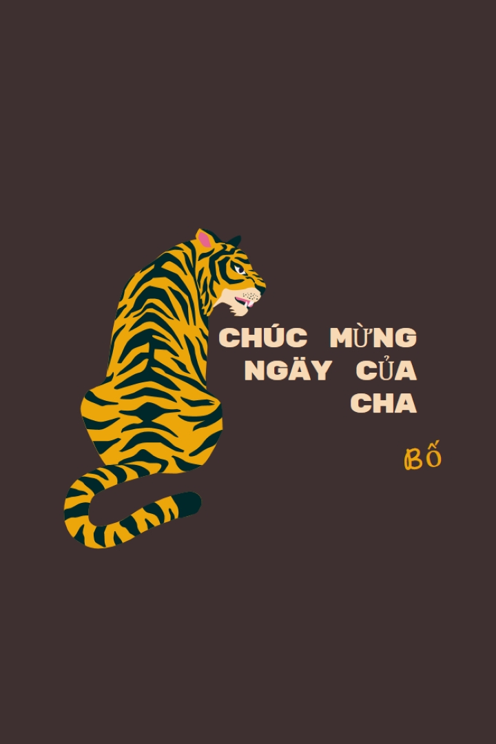 Chúc mừng ngày của cha, bố brown whimsical-color-block