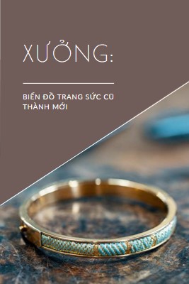 Xưởng trang sức brown organic-simple