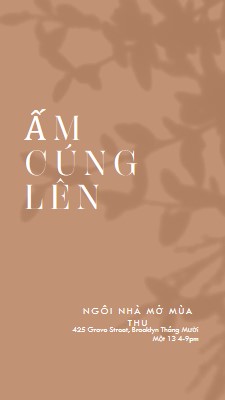 Ấm cúng lên brown modern-simple