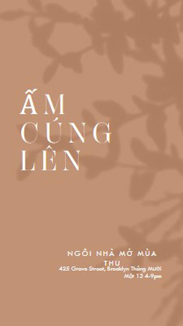 Ấm cúng lên brown modern-simple