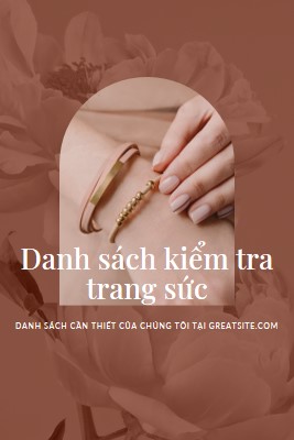 Danh sách kiểm tra trang sức pink organic-boho