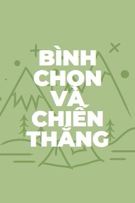 Bình chọn và chiến thắng green whimsical-line