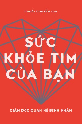 Sức khỏe tim của bạn red modern-bold