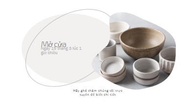 Gốm tối giản white organic-simple