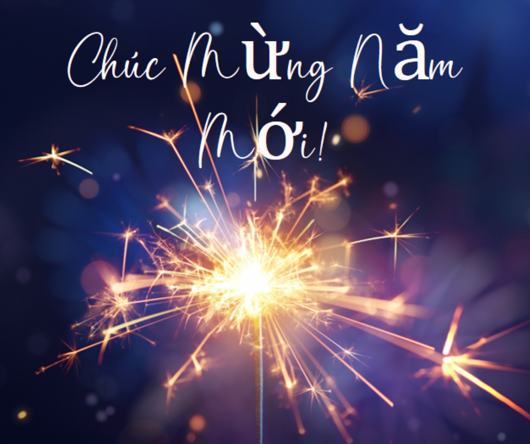 Chúc Mừng Năm Mới! blue modern-simple