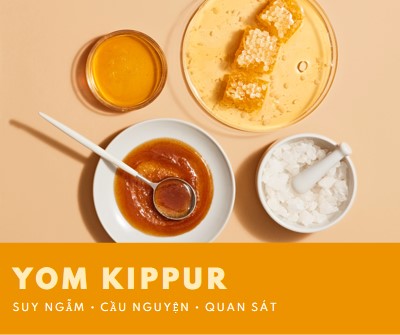 Một Yom Kippur ngọt ngào yellow modern-simple