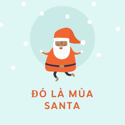 Đó là mùa của ông già Noel blue whimsical-color-block