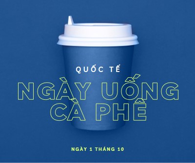 Văn hóa quán cà phê blue modern-bold