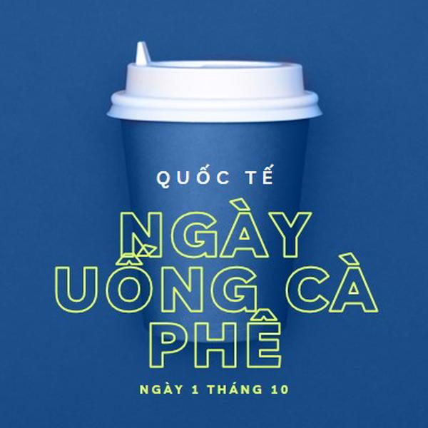 Văn hóa quán cà phê blue modern-bold