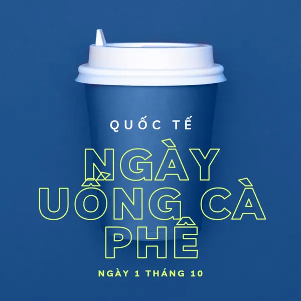 Văn hóa quán cà phê blue modern-bold