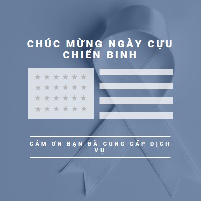 Vinh danh cựu chiến binh Hoa Kỳ gray modern-simple